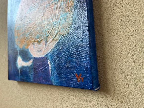 【月ふうせん】＃原画＃イラスト＃ヒーリングアート＃キャンバス＃癒し＃絵画＃子供＃月＃幸せ＃あたたかい 4枚目の画像