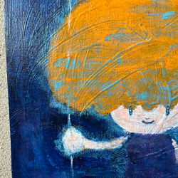 【月ふうせん】＃原画＃イラスト＃ヒーリングアート＃キャンバス＃癒し＃絵画＃子供＃月＃幸せ＃あたたかい 2枚目の画像