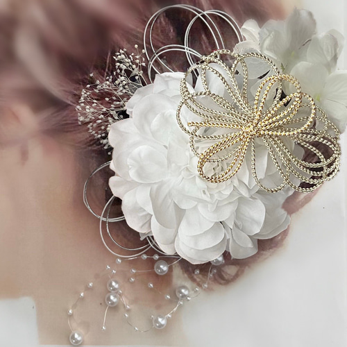 送料無料】愛らしい髪飾り ～振袖 着物 成人式 卒業式 七五三 結婚式