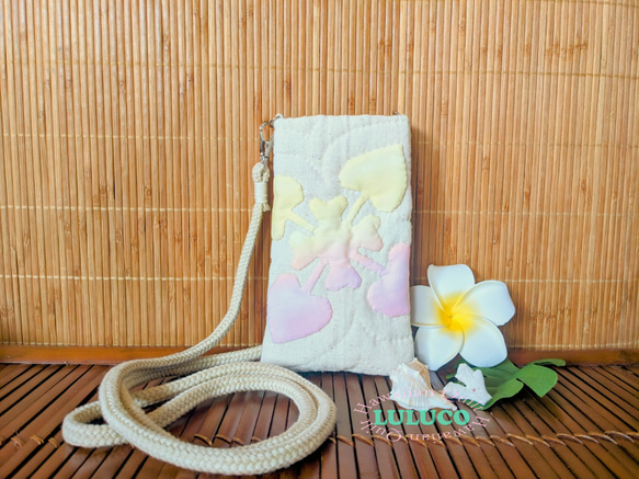 ハワイアンキルト スマホショルダー スマホケース・カバー