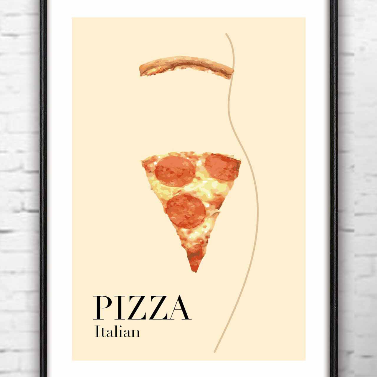 Pizza ピザ アート アートポスター ポスター A4 A3 A2 A1 A0