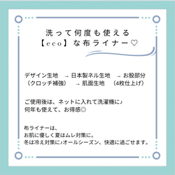 【送料無料】　布ライナー　3枚セット　オーガニック　パイル　SALE 20枚目の画像