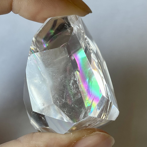 アイリスクォーツ 虹入 天然石 クリスタル レインボー ブロックカット 