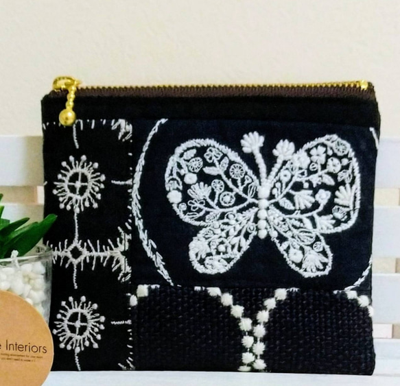 ☆ミナペルホネン生地☆送料無料【ポーチ】アネモネ タンバリン  