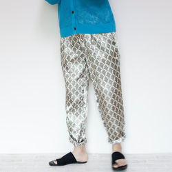 緞紋印花-夏季錐形褲 M 碼 第16張的照片
