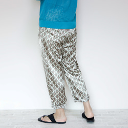 緞紋印花-夏季錐形褲 M 碼 第15張的照片