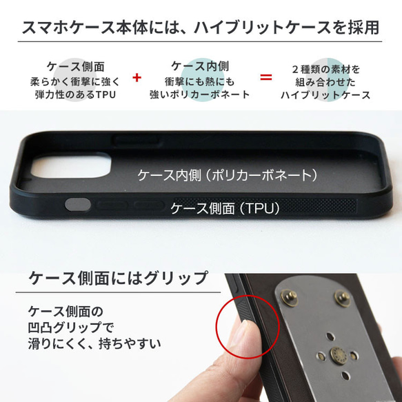 本革 スマホケース 回転ポーチ ストラップ付き ソフトオイルレザー iPhoneケース レザー スマホショルダー 小物 7枚目の画像