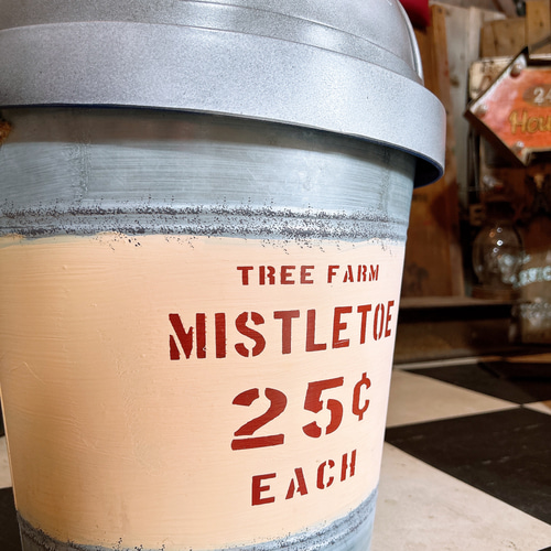 アメリカン雑貨 蓋付き ダストボックス U.S. 丸型 ゴミ箱 空缶 屑入れ