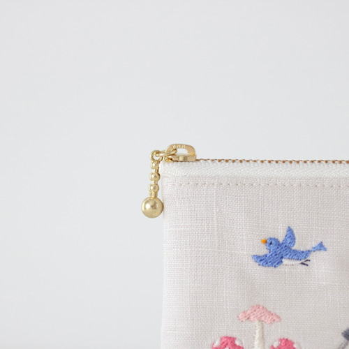 ペンギンの山登り 刺繍ミニポーチ ポーチ Chalet de Pon 通販 16226138