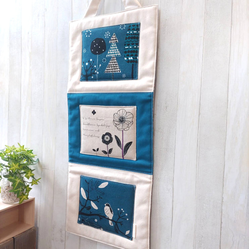 壁掛け収納】北欧風3段ウォールポケット☆Creema限定☆生地が手に入ら