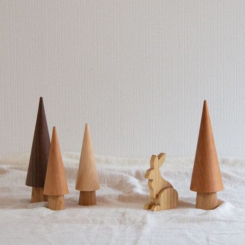 ろくろのツリー Lサイズ 木 オブジェ ナチュラル 無垢 北欧 韓国