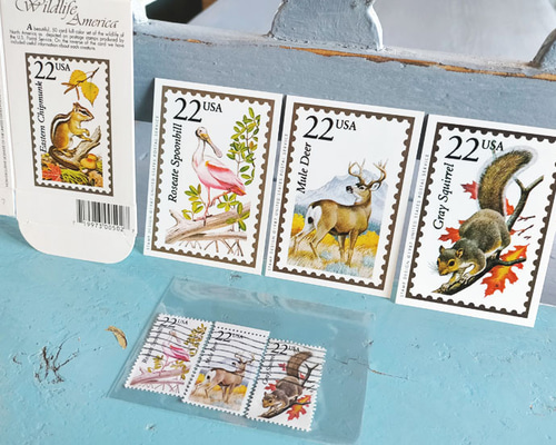 USA ヴィンテージ動物切手＆カード7点セット【U.S.A.】DA-CO108 その他