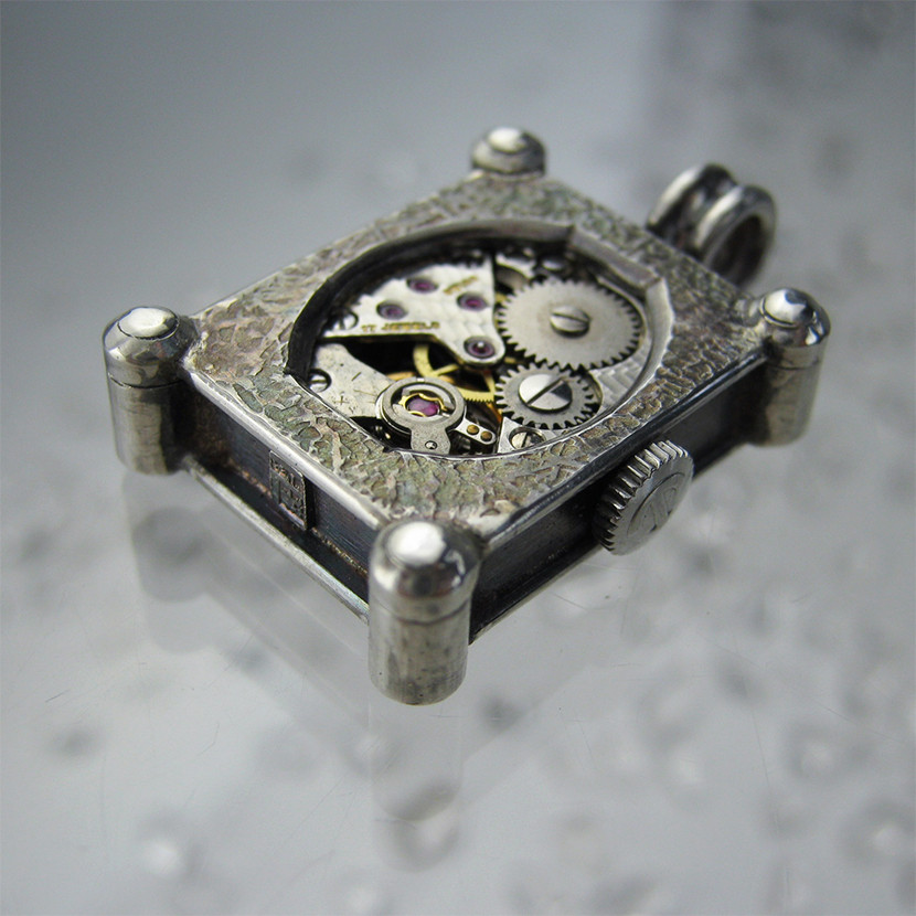 【ゼンマイ】RADO シルバーペンダント　【送料込み】機械式　時計　手巻き　（チェーンは別売りです）