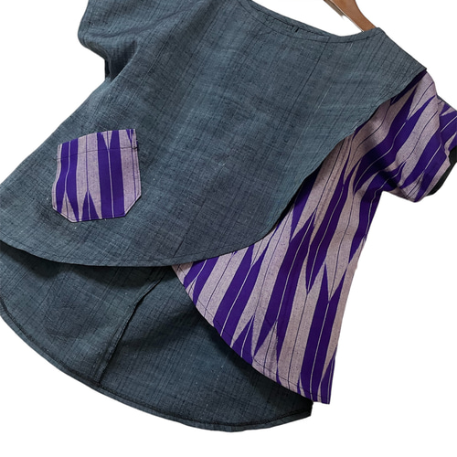 ☆SALE|公式通販| 着物 リメイク 矢絣×紬 年末sale♡着物リメイク 正絹