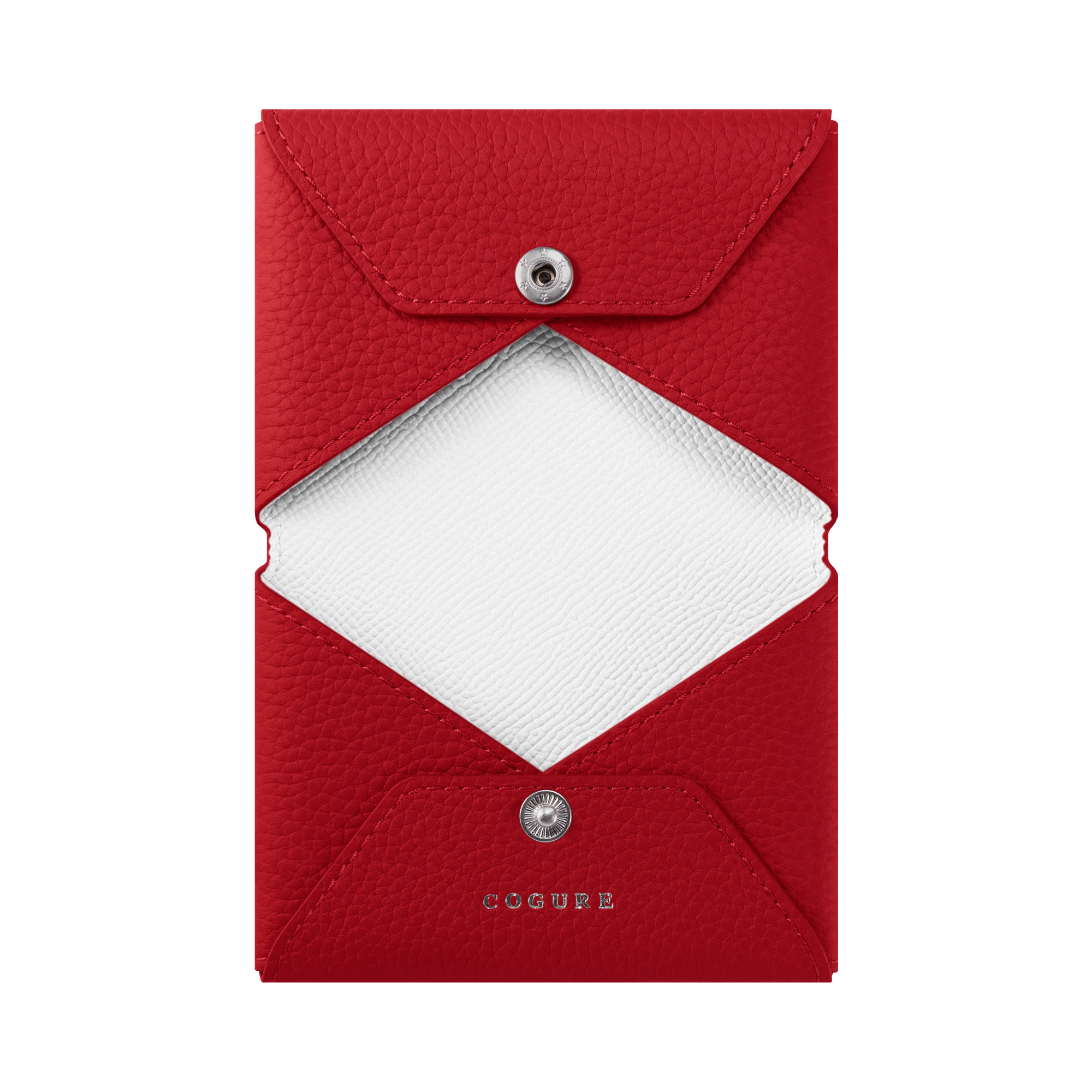 カードケース 名刺入れ レッド+ホワイト＜COPEC2-Red+WH＞