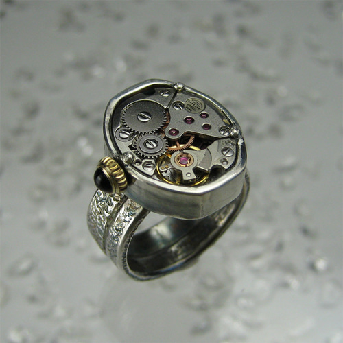 ゼンマイ】TISSOT シルバーリング 【送料込み】機械式 時計 手巻き