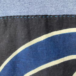 1986 size XL  襤褸　リメイク　tシャツ 藍染め　藍染　古布　パッチワーク　再構築　オリジナル　ヴィンテージ 6枚目の画像