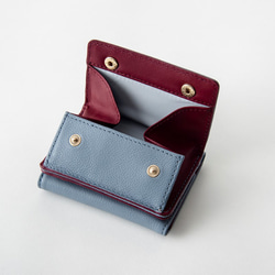 SALE:ミニ財布　ブルー 2枚目の画像