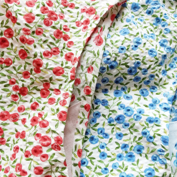 キッズフンティS リップル レッド 木の実柄 こども ふんどしパンツ ショーツ サラフンティ ふんぱん コットン 浴衣 5枚目の画像