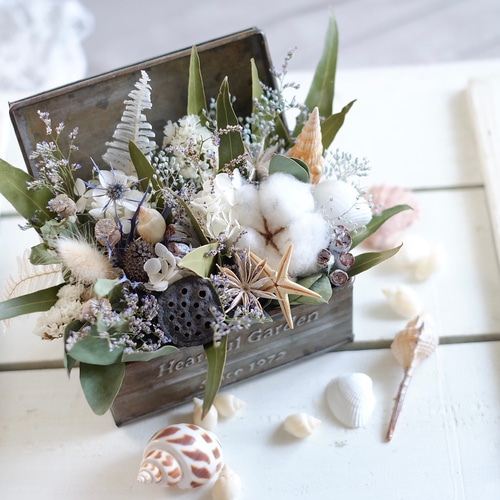 Dry Flower Antique Box ドライフラワー Flower largo 通販 16227124