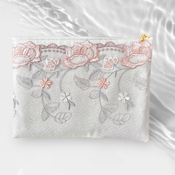花火♡ ウエイト枠 刺繍イニシャルポーチ♡ 27ece6ad2dda6948bd6e827d1391b9