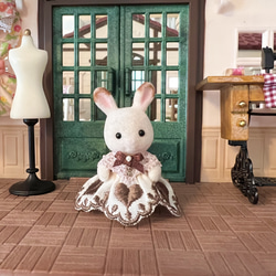 ミモザドレス 赤ちゃんサイズ シルバニア ハンドメイド - メルカリ