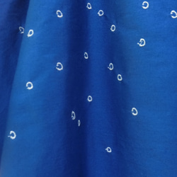 ◆sale◆ ドット刺繍 ゆったりワンピース blue 5枚目の画像