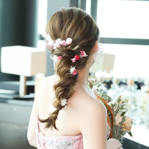 人気♡ピンクミックス ヘッドパーツ 髪飾り ラプンツェル 前撮り