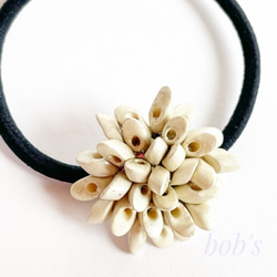 glass beads hair gom*beige 1枚目の画像