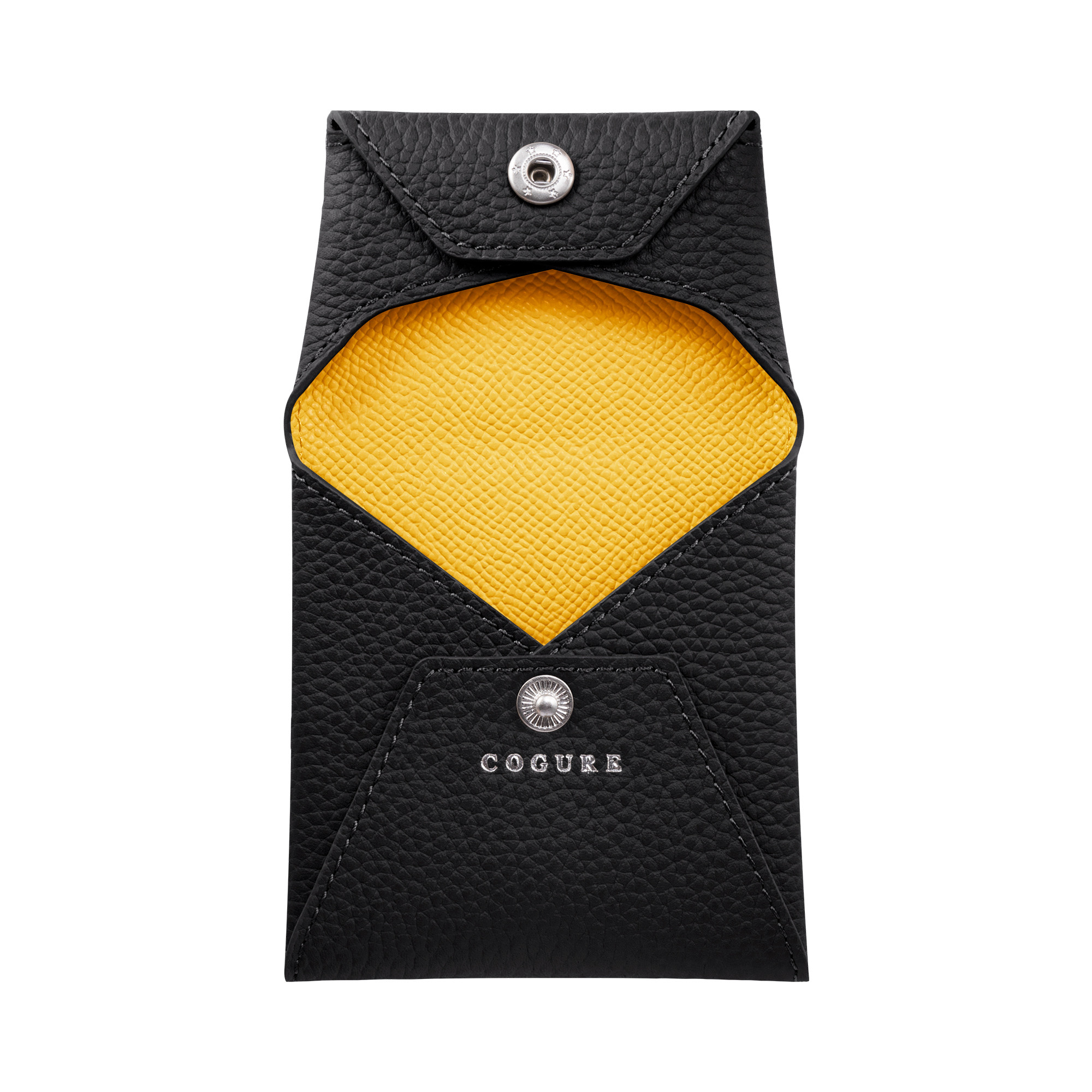 コインケース 小銭入れ ブラック+イエロー＜COPECP-Black+YL＞