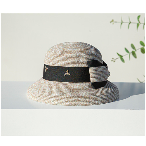 夏 ヘップバーン イギリス レトロ エレガント フレンチハット 小ぶり