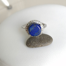 青金石戒指 [wlBdB] 高貴藍色好運九月誕生石聖石 第1張的照片