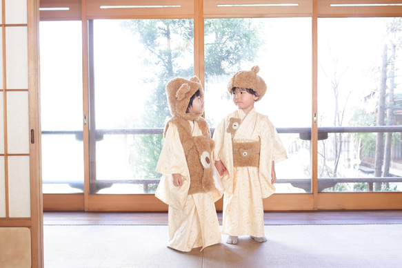 2ステップ着物（くま） 子供服 HAM-NICO 通販 16228667｜Creema