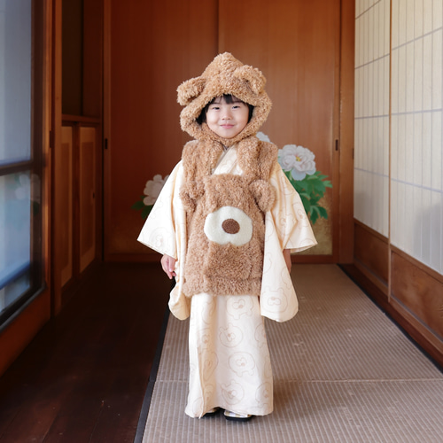 2ステップ着物（くま） 子供服 HAM-NICO 通販 16228667｜Creema
