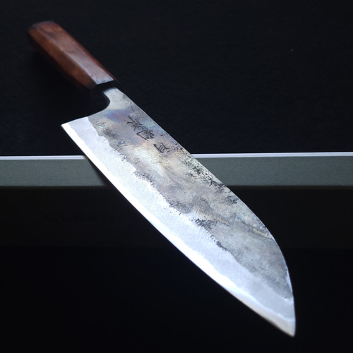 青紙スーパー 磨 万能包丁 170㎜ G9378 焼柄 日本製 月光作