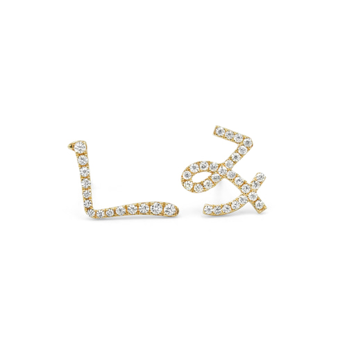 和文字片耳ピアス E11W706（4週間発送） ピアス（その他） 武田源之助  