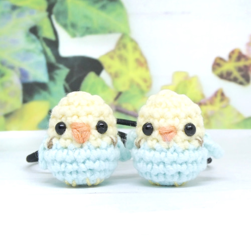 インコさん ヘアゴム あみぐるみ インコさん ヘアゴム あみぐるみ