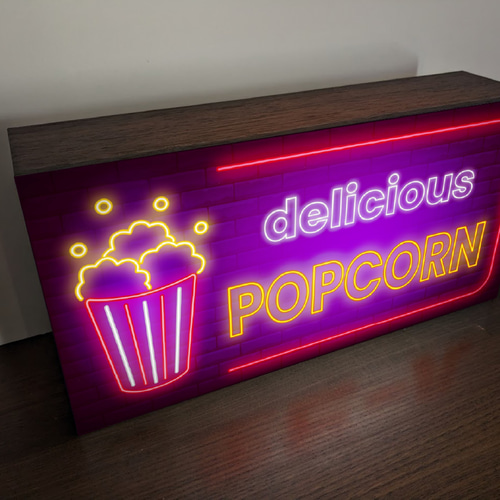 【Lサイズ】映画 シネマ 上映中 ポップコーン 看板 置物 雑貨 ライトBOX Lサイズ】映画 シネマ 上映中 ポップコーン 看板 置物 雑貨