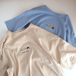 【夏の福袋】選べるねこ刺繍Tシャツ ２枚セット creema限定 メンズ レディース  ビッグシルエット 11枚目の画像