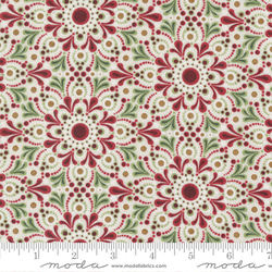 USAコットン(110×50) moda Jolly Good ダマスク クランベリー 4枚目の画像