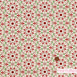 USAコットン(110×50) moda Jolly Good ダマスク クランベリー 2枚目の画像