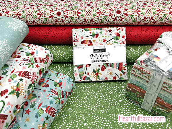 USAコットン(110×50) moda Jolly Good ダマスク クランベリー 5枚目の画像