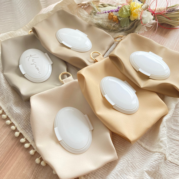 フェイクレザーのおしりふきポーチ ウェットティッシュポーチ ウェット  