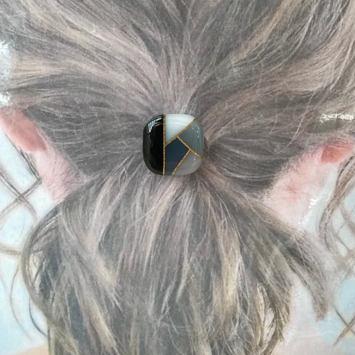 くすみカラー ハンドメイド レジン パステルカラー ヘアアクセサリー