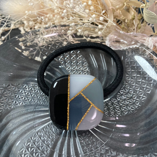 くすみカラー ハンドメイド レジン パステルカラー ヘアアクセサリー