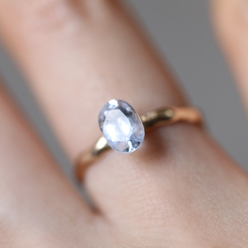 一点物◇オーダージュエリー アイスグレーサファイア 1.10ct