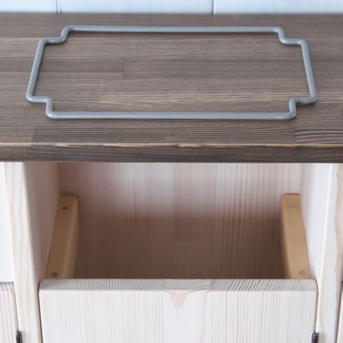 分別 木製 ダストボックス ゴミ箱 ごみ箱 3連 ゴミ箱・ダストボックス