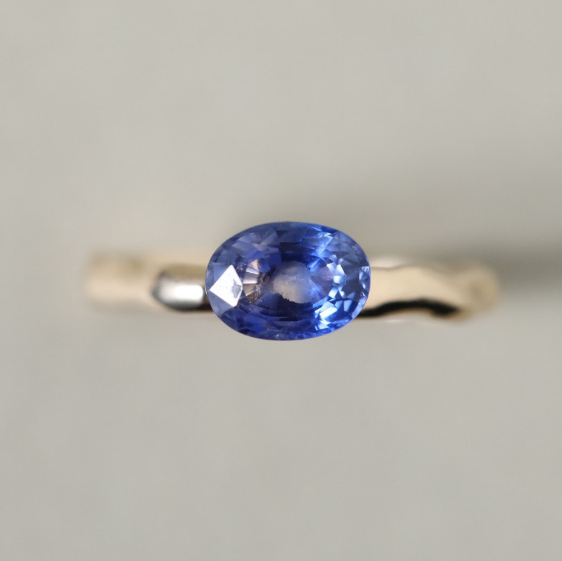 一点物◇オーダージュエリー バイカラーサファイア 指輪 ネックレス