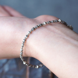 -Lotus charm- silver bracelet 5枚目の画像