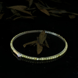 輕奢風翡翠綠鋯石14K包金 GF Swarovski 配珠水晶手鍊 ( Green Zircon Bracelet ) 第5張的照片